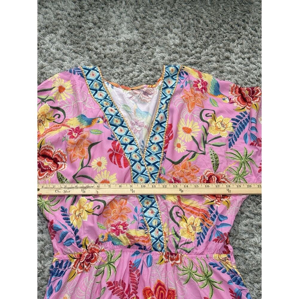 Cupshe Women Tropical Dolman Sleeve Mini Dress Coverup Beach Resort Rayon L NWT - Picture 14 of 16